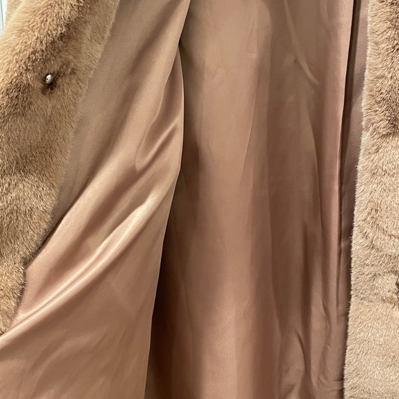 STAND STUDIO Camille Long Faux Fur Cocoon Coat - Picture 6 of 6